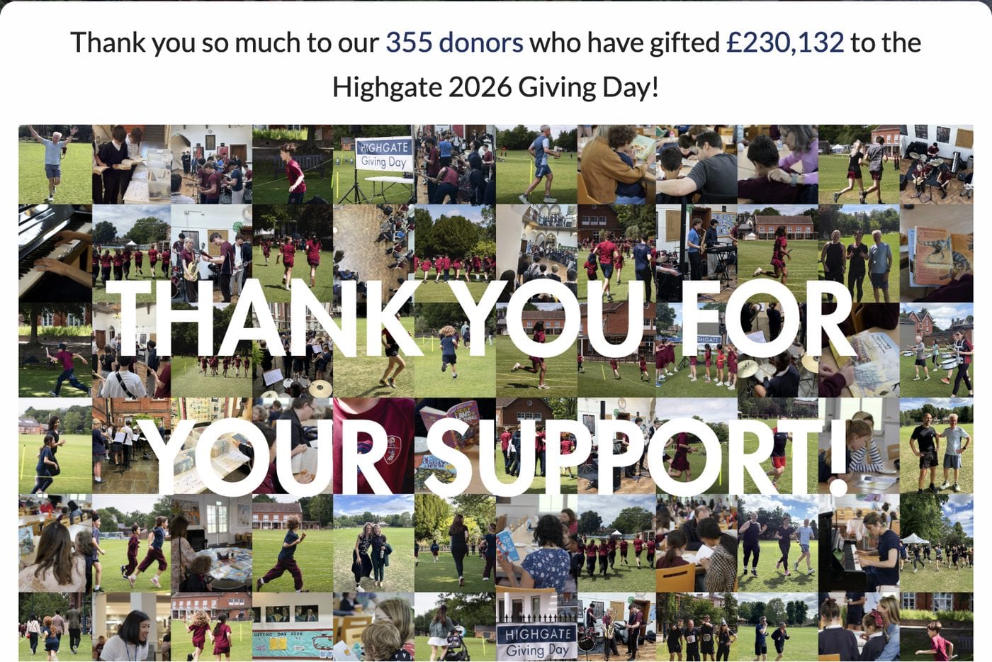 Highgate School: £230,132 in 36 Hours: A Highgate School Giving Day Story