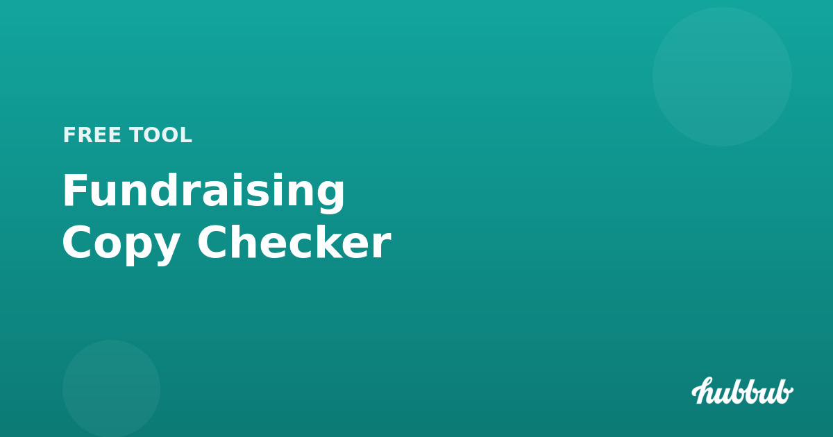 Fundraising Copy Checker
